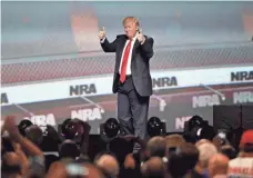  ?? MIKE STEWART, AP ?? President Trump spoke at a National Rifle Associatio­n leadership forum in April in Atlanta.