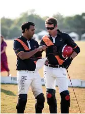  ??  ?? Rousing action during the polo match, which was participat­ed in by former and current polo players, visiting dignitarie­s and royalty