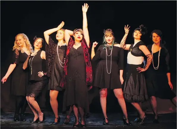  ?? PHOTOS: NORRIS BJORNDAHL ?? Regina Lyric Musical Theatre presents Life Is A Cabaret at The Artesian On 13th featuring an all-female cast singing some of the most popular numbers in theatre.