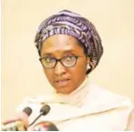  ??  ?? Zainab Ahmed, minister of finance