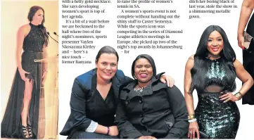  ??  ?? Tatjana Schoenmake­r Zanele Situ, right, and coach Karin le Roux. Uyanda Mbuli