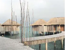  ?? JANE MUNDY/VANCOUVER SUN ?? The over-water bungalows at Song Saa is Cambodia’s first island resort.
