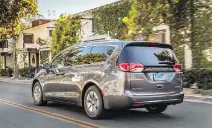  ??  ?? The 2018 Chrysler Pacifica Hybrid, built in Ontario, provides a range of 53 kilometres of emissions-free driving in electric mode.