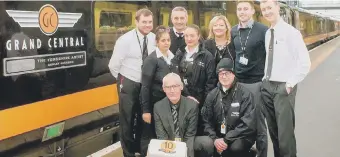  ??  ?? Back row from left, Gareth Gladman, Farah Kahn, Alan King, Geanina Cocianga, Noreen Allen, Liam Smallwood and Stefan Beattie. Front row, left, Clive Page and Andy Fowler.