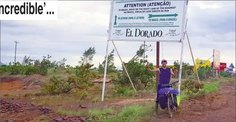  ??  ?? Luke McKenna after arriving at Lethem