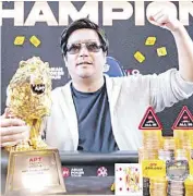  ?? PHOTOGRAPH COURTESY OF APT ?? JAPAN’S Daisuke Ogita claimed the largest firstplace prize ever to be awarded in the region – a mammoth TWD 12,944,020 (~USD 409,730) in the APT Main Event.