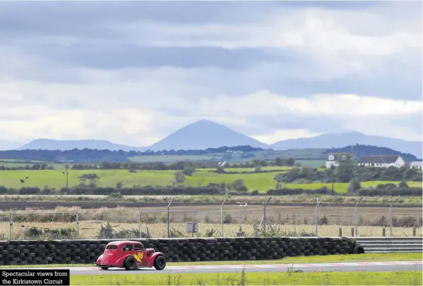  ??  ?? Spectacula­r views from the Kirkistown Circuit