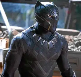  ??  ?? Chadwick Boseman as the king-adventurer Black Panther