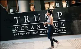  ?? BIENVENIDO VELASCO/EPA-EFE ?? Owners of the Panama hotel have been seeking to dump Trump’s brand and management team since October.