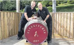  ??  ?? ■
Shawn and his dad Adam are the third and fourth generation of Christies to work at Glenkinchi­e Distillery.