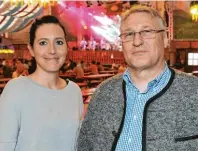  ??  ?? Tabea Faller und Jürgen Faller, Inhaber von Koffer Kopf.