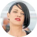  ??  ?? Asia Argento Actriz (Italia)