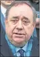  ??  ?? Former FM Alex Salmond