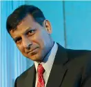  ?? — Reuters ?? Raghuram Rajan.