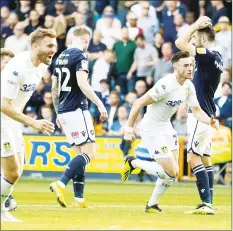  ??  ?? OH YES: Harrison celebrates his equaliser