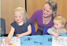  ?? 040517whit­lawburn05 ?? Family affair Christine Rodger with daughters Hannah, 3, and Olivia, 18 months.