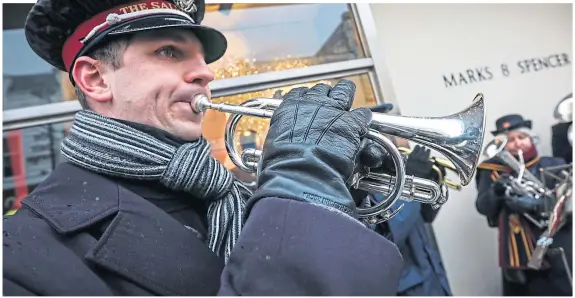  ?? ?? ATTACKS: Dean Bromage playing cornet with the Salvation Army band in Dundee in 2019. He was convicted of attacks at separate concerts.