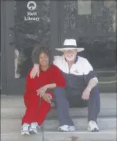  ?? COURTESY ?? Paul and Patricia Harasim outside the college library where they met in 1965.