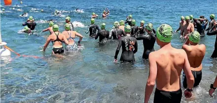  ?? SUPPLIED ?? Over 700 competitor­s will be taking on the Epic Swim in Lake Taupo this coming weekend.