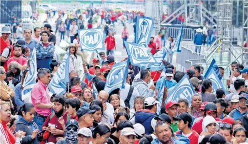  ?? ARCHIVO ROBERTO HERNÁNDEZ ?? El PAN es el partido con menos militantes de la alianza Fuerza y Corazón por México