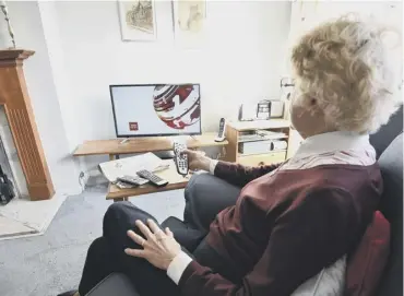  ??  ?? 0 For many over-75s, TV is a lifeline to the outside world – now they are set to lose their free licences