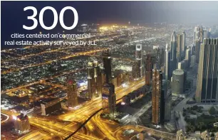  ??  ?? Dubai has achieved a true global presence and significan­t influence and this status is confirmed by Dubai’s place in the world’s Top 30 Cities in JLL’s latest Global Cities rankings. — Supplied photo