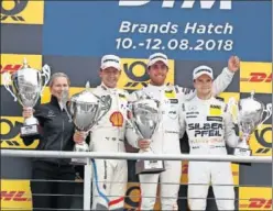  ??  ?? EUFÓRICO. Tras lograr su segunda pole y primera victoria en DTM