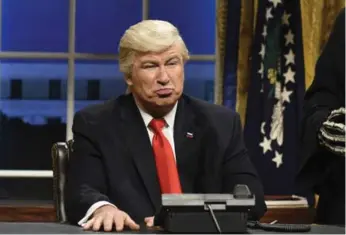  ?? WILL HEATH/NBC ?? Alec Baldwin has said his days playing U.S. President Donald Trump on Saturday Night Live are almost done.