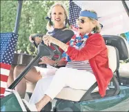  ??  ?? WHOA, MAMA! RFK’s widow, Ethel, with daughter Kerry on the Fourth of July (above), plays by her own rules, but at age 89, locals say she’s “a hoot.”