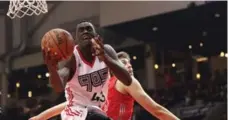  ?? STEVE RUSSELL/TORONTO STAR ?? Pascal Siakam was part of the contingent from the parent club that helped the Raptors 905 to a D-League title Thursday.