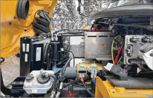  ?? MARK THIESSEN/ASSOCIATED PRESS ?? An electric school bus in Tok, Alaska, works OK on the daily route, but because cold robs electric vehicle batteries of critical traveling range, the bus can’t go on longer field trips, and can’t travel to Anchorage or Fairbanks. Owners of electric passenger vehicles have found similar problems, although a study in Norway found great variation among makers.