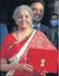  ??  ?? The budget will fuel the entreprene­urial spirit, says finance minister Nirmala Sitharaman.