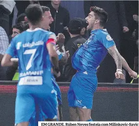  ?? ?? EM GRANDE. Rúben Neves festeja com Milinkovic-Savic