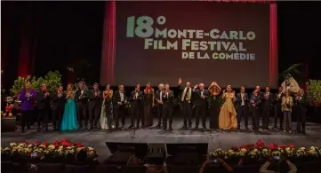  ?? (Photo RosannaCal­òMCFF) ?? La célébratio­n des lauréats s’est déroulée samedi soir sur la scène du Grimaldi Forum à Monte-Carlo.