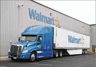  ?? CONTRIBUTE­D ?? Walmart is adding 125 truck-driving jobs at its Washington Court House distributi­on center.