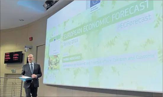  ?? EBS / ACN ?? El comisario de Asuntos Económicos de la Comisión, Pierre Moscovici