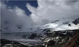  ?? Photograph: Vittorio Zunino Celotto/Getty Images ?? Microplast­ic pollution has been found on top of mountains such as the Forni glacier in Santa Caterina Valfurva, Italy.