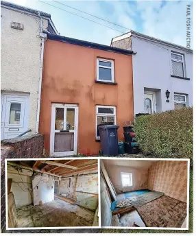  ?? ?? This house in Brynmawr is going to auction with a guide price of £32,000