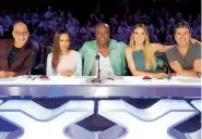  ??  ?? Heidi on America’s Got Talent with ex-husband Seal as guest judge