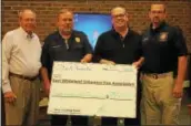  ?? ADAM FARENCE — DIGITAL FIRST MEDIA ?? Brian O’Neill donated $750,000 to the East Whiteland Volunteer Fire Company Wednesday evening.