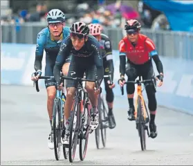  ?? FOTO: INEOS ?? La cara de los ciclistas en la llegada a la meta ya indicaba la dureza de la cuarta etapa