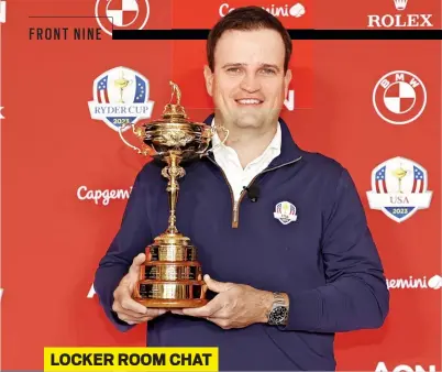  ?? ?? Above
The Iowan will captain the US in Rome in September 2023, in the 44th Ryder Cup.