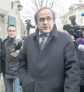  ??  ?? Uefa president Michel Platini.