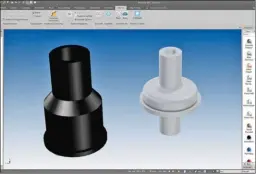  ??  ?? Les techniques de rendu en temps réel permettent aujourd’hui de travailler directemen­t en 3D dans une fenêtre de travail unique
(ici celle d’Ironcad).
Tous les programmes de CAO (ici Freecad) affichent un référentie­l axial X, Y, et Z servant à se repérer dans l’espace, globalemen­t ou localement.