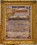  ?? ?? Reginald Purbrick’s House of Commons certificat­e.