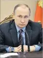  ?? Alexei Nikolsky Pool Photo ?? RUSSIAN PRESIDENT Vladimir Putin met with the secretary of State despite Kremlin statements that he would not.