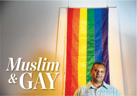  ?? CHRIS SWEDA/CHICAGO TRIBUNE ?? Malik Gallani, a gay Muslim, is trying to deal with his feelings of guilt and sorrow after the Orlando shootings.