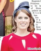  ??  ?? Princess Eugenie