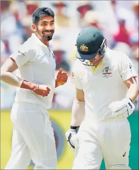  ?? GETTY IMAGES ?? In India’s historic series win in Australia in 2018-19, Jasprit Bumrah claimed joint-best series tally of 21 wickets in four Tests at an average of just 17.