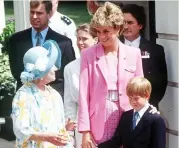  ??  ?? Legacies: Queen Mum and Diana with Harry; right, Meghan in Suits